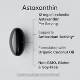 Sportgs Research Triple Strength Astaxanthin (12mg) with Organic Coconut Oil | Non-GMO, Soy & Gluten Free - 60 Mini Softgels (2 Month Supply)